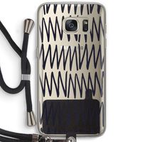 Marrakech Zigzag: Samsung Galaxy S7 Transparant Hoesje met koord