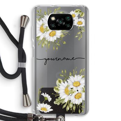Daisies: Xiaomi Poco X3 Pro Transparant Hoesje met koord