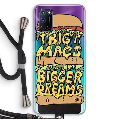 Big Macs Bigger Dreams: Oppo A72 Transparant Hoesje met koord