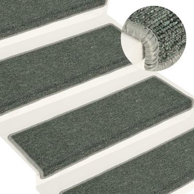 VidaXL Trapmatten 15 st 65x21x4 cm groen