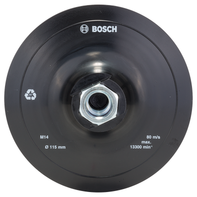 Bosch Accessoires Rubber schuurplateau voor haakse slijpmachines, klithechtsysteem | 115mm - 2609256271