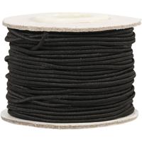 Rol zwart elastiek - 1 mm x 20 meter - hobbymateriaal - Zelf kleding maken - draad Rol zwart elastiek - 1 mm x 20 meter - hobbymateriaal - Zelf kleding maken - draad