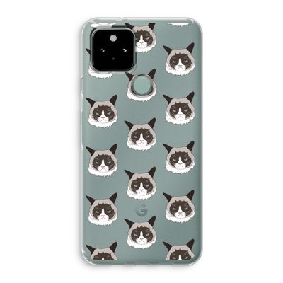 It's a Purrr Case: Google Pixel 5 Transparant Hoesje