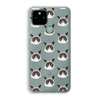 It's a Purrr Case: Google Pixel 5 Transparant Hoesje