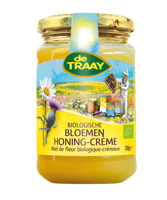 Traay Bloemen honing creme bio 350 Gram