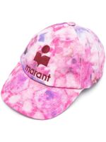 ISABEL MARANT casquette tie-dye à logo brodé - Rose - thumbnail