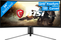 MSI MAG 345CQR computer monitor 86,4 cm (34") 3440 x 1440 Pixels UltraWide Dual Quad HD Zwart - thumbnail