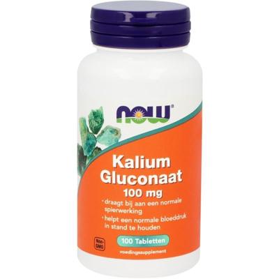 NOW Kalium gluconaat 100mg 100 Tabletten