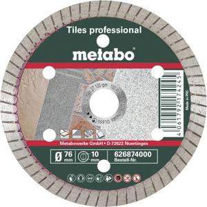 Metabo TP Professional 626874000 Diamanten doorslijpschijf 76 mm 1 stuk(s) Tegels, Natuursteen, Keramiek