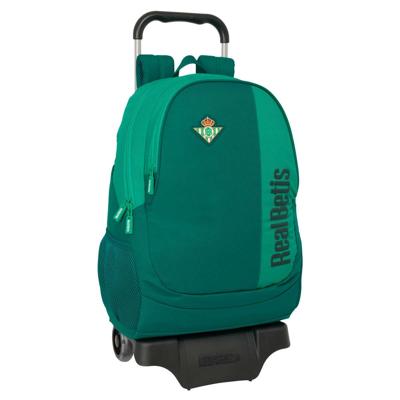 Schoolrugzak met Wielen Real Betis Balompié Groen 30 x 43 x 14 cm