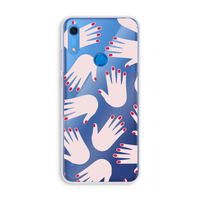 Hands pink: Huawei Y6s Transparant Hoesje