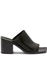 Jil Sander mules à talon épais - Noir - thumbnail