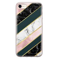 iPhone 8/7 siliconen hoesje - Marble stripes