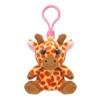 Pluche mini knuffel giraf sleutelhanger 9 cm - thumbnail