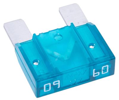 Dresselhaus "maxi" zekering bananenstekker flat fuse maxi 60a 1 piece / light blue