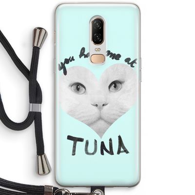 You had me at tuna: OnePlus 6 Transparant Hoesje met koord