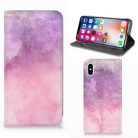 Bookcase Apple iPhone Xs Max Pink Purple Paint