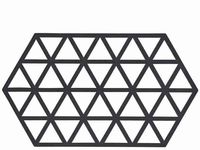 Zone Denmark - siliconen onderzetter Triangle - zwart - 24 x 14 cm - thumbnail