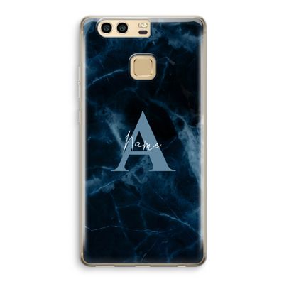 Midnight Marble: Huawei P9 Transparant Hoesje