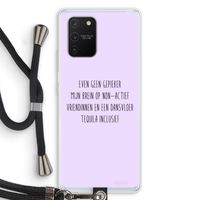 Tequila: Samsung Galaxy S10 Lite Transparant Hoesje met koord