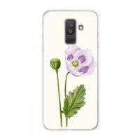 Purple poppy: Samsung Galaxy A6 Plus (2018) Transparant Hoesje