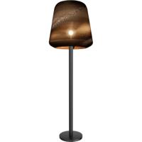 Masterlight Zwarte vloerlampCarta Moody Ø 54cm Think Paper kap - 1540-05-05-54