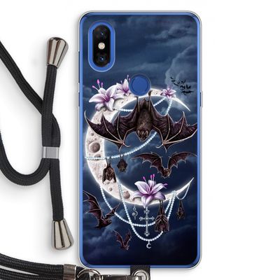 Vleermuizen Maan: Xiaomi Mi Mix 3 Transparant Hoesje met koord