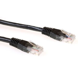 ACT IB8900 U/UTP CAT6 Patchkabel Zwart - 50 cm