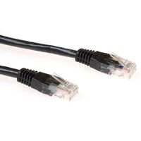 ACT IB8900 U/UTP CAT6 Patchkabel Zwart - 50 cm