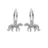 Karma Oorringen Hoops Leopard Zilver
