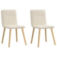 Eetkamerstoelen 2 st linnen