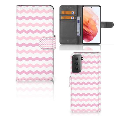 Samsung Galaxy S21 | Telefoon Hoesje | Waves Roze