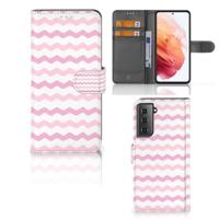 Samsung Galaxy S21 | Telefoon Hoesje | Waves Roze