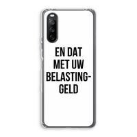 Belastinggeld: Sony Xperia 10 III Transparant Hoesje