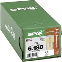SPAX 0251010601805 Houtschroef 6 mm 180 mm T-STAR plus Staal WIROX 100 stuk(s)