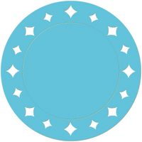 Turquoise placemats 33 cm Turquoise placemats 33 cm