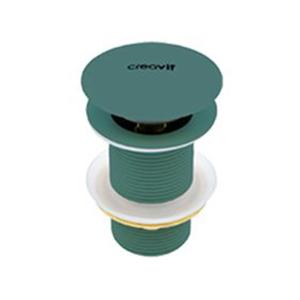 Afvoerplug Creavit Loop | 5/4" | Click waste verlengd | Keramiek | Rond | Groen