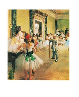Kunstdruk Edgar Degas - La classe de danse 24x30cm