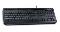 Microsoft Wired Keyboard 600, DE toetsenbord USB QWERTZ Duits Zwart - thumbnail