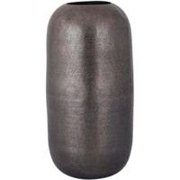 PTMD vaas yourne l aluminium grijs 34 cm | 6 stuks