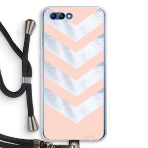 Marmeren pijlen: Honor 10 Transparant Hoesje met koord