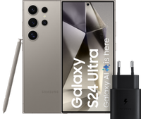Samsung Galaxy S24 Ultra 256GB Grijs 5G + Samsung Snellader 25 Watt Zwart