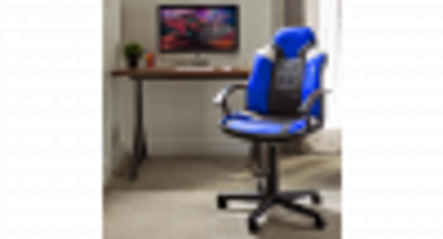 X-Rocker Saturn Gaming Stoel Zwart/Grijs/Blauw