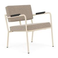 FÉST Monday fauteuil met amleuning sand|zwart Alpine 01 natural