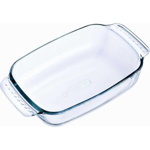 Rechthoekige glazen ovenschaal 0,7 liter 22 x 13 x 5 cm