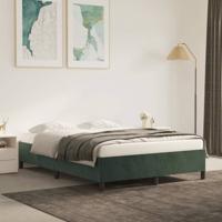 Bedframe zonder matras 140x200 cm fluweel donkergroen