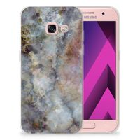 Samsung Galaxy A3 2017 TPU Siliconen Hoesje Marmer Grijs