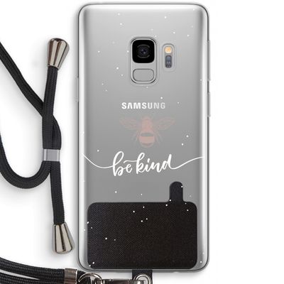 Be(e) kind: Samsung Galaxy S9 Transparant Hoesje met koord