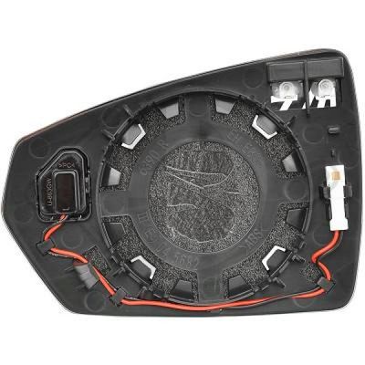 Spiegelglas, buitenspiegel DIEDERICHS, Inbouwplaats: rechts: , u.a. fÃ¼r VW