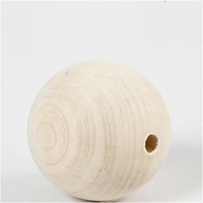 Creativ Company Houten kraal, d 60 mm, gatgrootte 9 mm, 3 stuk/ 1 doos